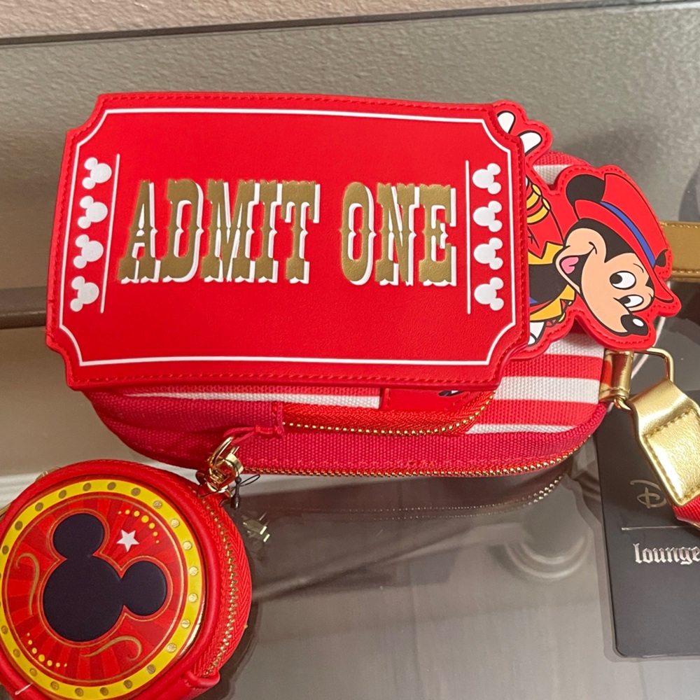 Loungefly Disney Mickey Mouse Circus Crossbody with Coin Purse